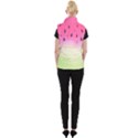 Watermelon Pastel Gradient Pink Watermelon Pastel Gradient Women s Button Up Vest View2