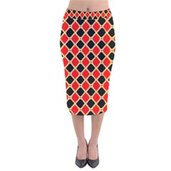 Rby 4 Velvet Midi Pencil Skirt by ArtworkByPatrick