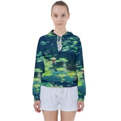 Lily Pond Ii Women s Tie Up Sweat by okhismakingart