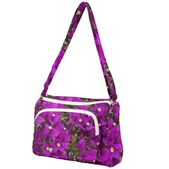 Bougainvillea  Front Pocket Crossbody Bag by okhismakingart