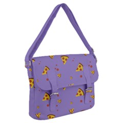 Pizza Pattern Violet Pepperoni Cheese Funny Slices Buckle Messenger Bag by genx