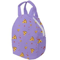 Pizza Pattern Violet Pepperoni Cheese Funny Slices Travel Backpacks by genx