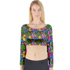 Graffiti 3 1 Long Sleeve Crop Top