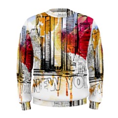 New York City Skyline Vector Illustration Men s Sweatshirt by Sudhe