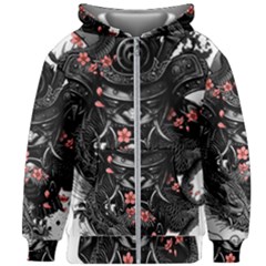 Sleeve Tattoo  Samurai Kids  Zipper Hoodie Without Drawstring by Sudhe