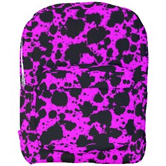 Black And Pink Leopard Style Paint Splash Funny Pattern Full Print Backpack