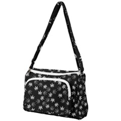 Weed Pattern Front Pocket Crossbody Bag