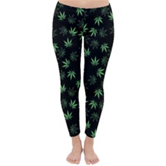 Weed Pattern Classic Winter Leggings by Valentinaart