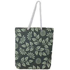 Flowers Pattern Spring Nature Full Print Rope Handle Tote (large) by Pakrebo