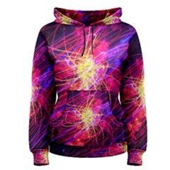 Abstract Cosmos Space Particle Women s Pullover Hoodie by Pakrebo