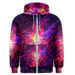 Abstract Cosmos Space Particle Men s Zipper Hoodie by Pakrebo