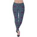 Lovely Ornate Hearts Of Love Velvet Leggings View1