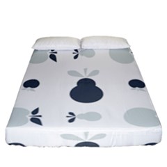 Apples Pears Continuous Fitted Sheet (california King Size)