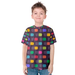 Background Colorful Geometric Kids  Cotton Tee