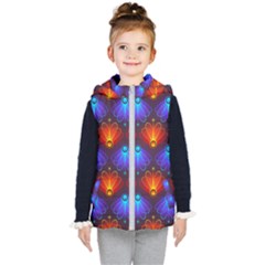 Background Colorful Abstract Kids  Hooded Puffer Vest