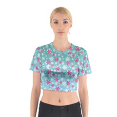 Background Frozen Fever Cotton Crop Top