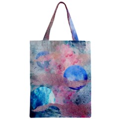 Abstract Clouds And Moon Zipper Classic Tote Bag by charliecreates