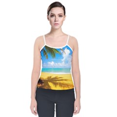 Summertime Velvet Spaghetti Strap Top