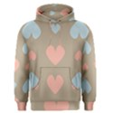 Hearts Heart Love Romantic Brown Men s Pullover Hoodie View1