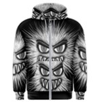 Monster Black White Eyes Men s Zipper Hoodie