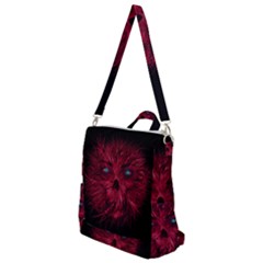 Monster Red Eyes Aggressive Fangs Ghost Crossbody Backpack by HermanTelo