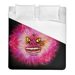 Monster Pink Eyes Aggressive Fangs Duvet Cover (full/ Double Size)