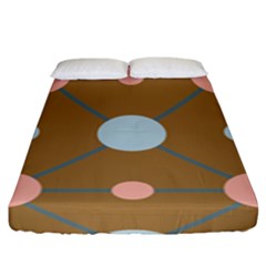 Planets Planet Around Rounds Fitted Sheet (king Size)