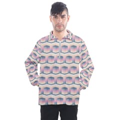 Seamless Pattern Background Cube Men s Half Zip Pullover