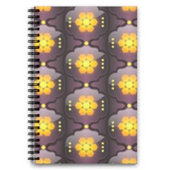 Pattern Background Yellow Bright 5 5  X 8 5  Notebook by HermanTelo