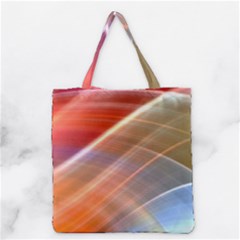 Wave Background Pattern Abstract Grocery Tote Bag by HermanTelo