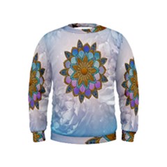 Wonderful Mandala Kids  Sweatshirt by FantasyWorld7