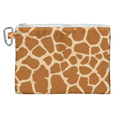 Giraffe Skin Pattern Canvas Cosmetic Bag (xl)