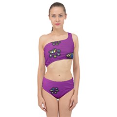 Footprints Paw Animal Track Foot Spliced Up Two Piece Swimsuit by HermanTelo