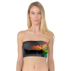 Smoke Rainbow Abstract Fractal Bandeau Top by HermanTelo