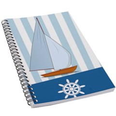 Yacht Boat Nautical Ship 5 5  X 8 5  Notebook