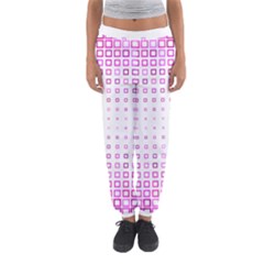 Square Pink Pattern Decoration Women s Jogger Sweatpants