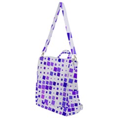 Square Purple Angular Sizes Crossbody Backpack