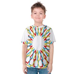 Wheel Complex Symbol Mandala Kids  Cotton Tee