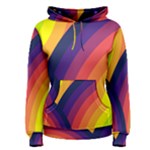 Background Rainbow Colors Colorful Women s Pullover Hoodie