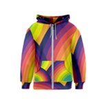 Background Rainbow Colors Colorful Kids  Zipper Hoodie