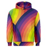 Background Rainbow Colors Colorful Men s Overhead Hoodie