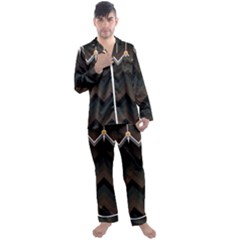 Background Pattern Non Seamless Men s Satin Pajamas Long Pants Set