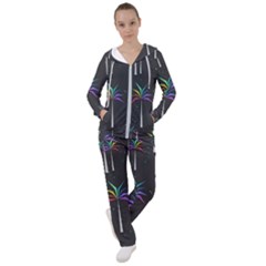 Background Flora Trees Palm Women s Tracksuit