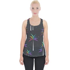 Background Flora Trees Palm Piece Up Tank Top by Pakrebo
