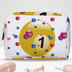 Billiard Ball Ball Game Make Up Pouch (medium) by HermanTelo