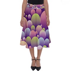 Abstract Background Circle Bubbles Perfect Length Midi Skirt by HermanTelo