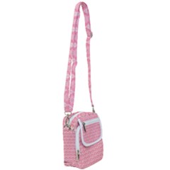 Damask Floral Design Seamless Shoulder Strap Belt Bag