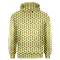 Hexagonal Pattern Unidirectional Yellow Men s Overhead Hoodie