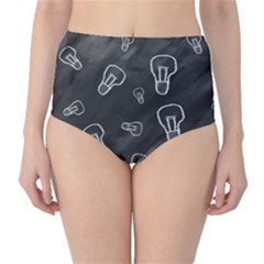 Many Lamps Background Classic High-waist Bikini Bottoms