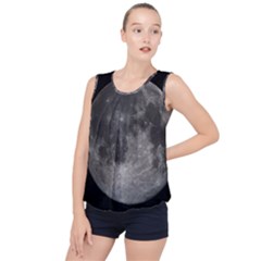 Full Moon Bubble Hem Chiffon Tank Top